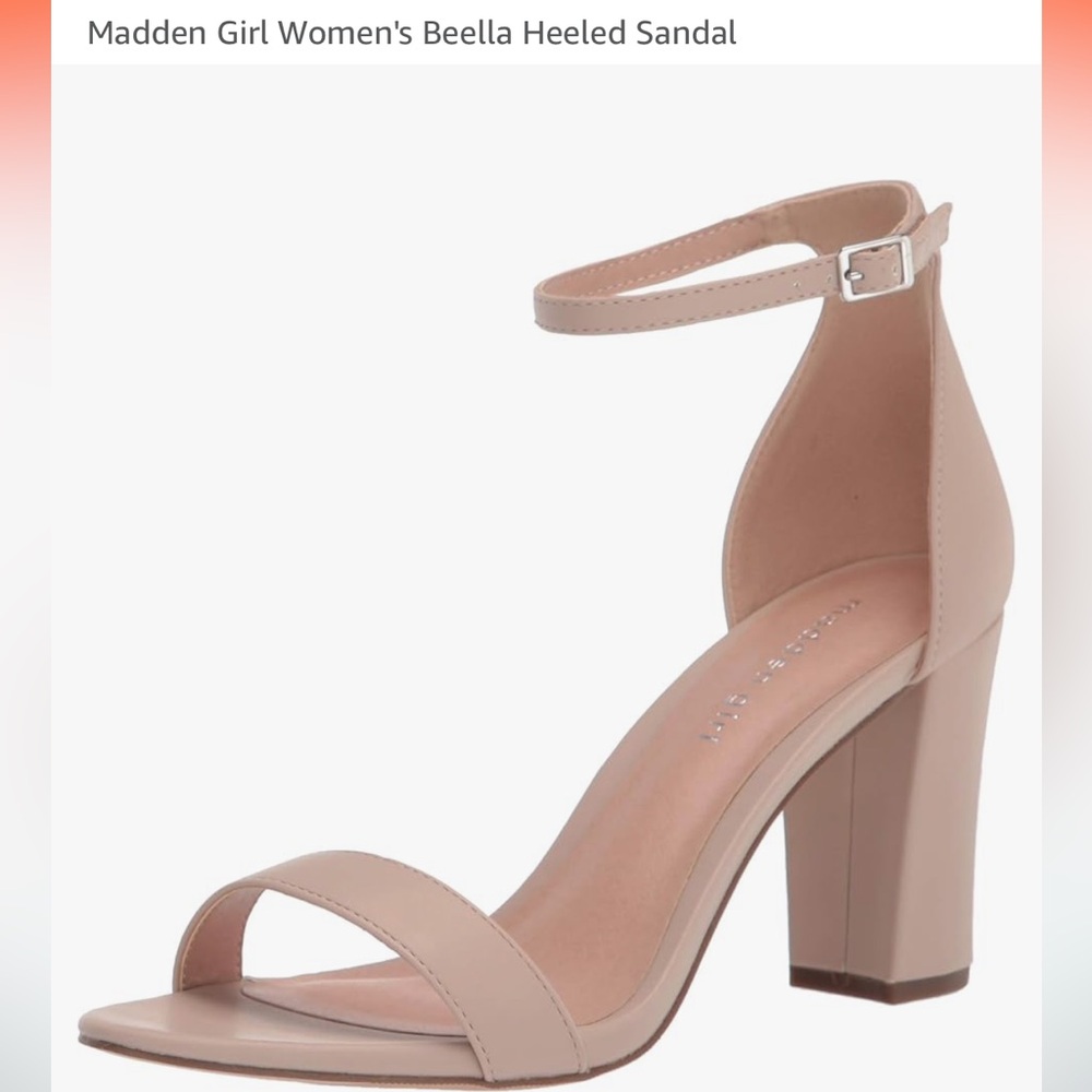 Madden Girl Beela ankle strap heels - size 8